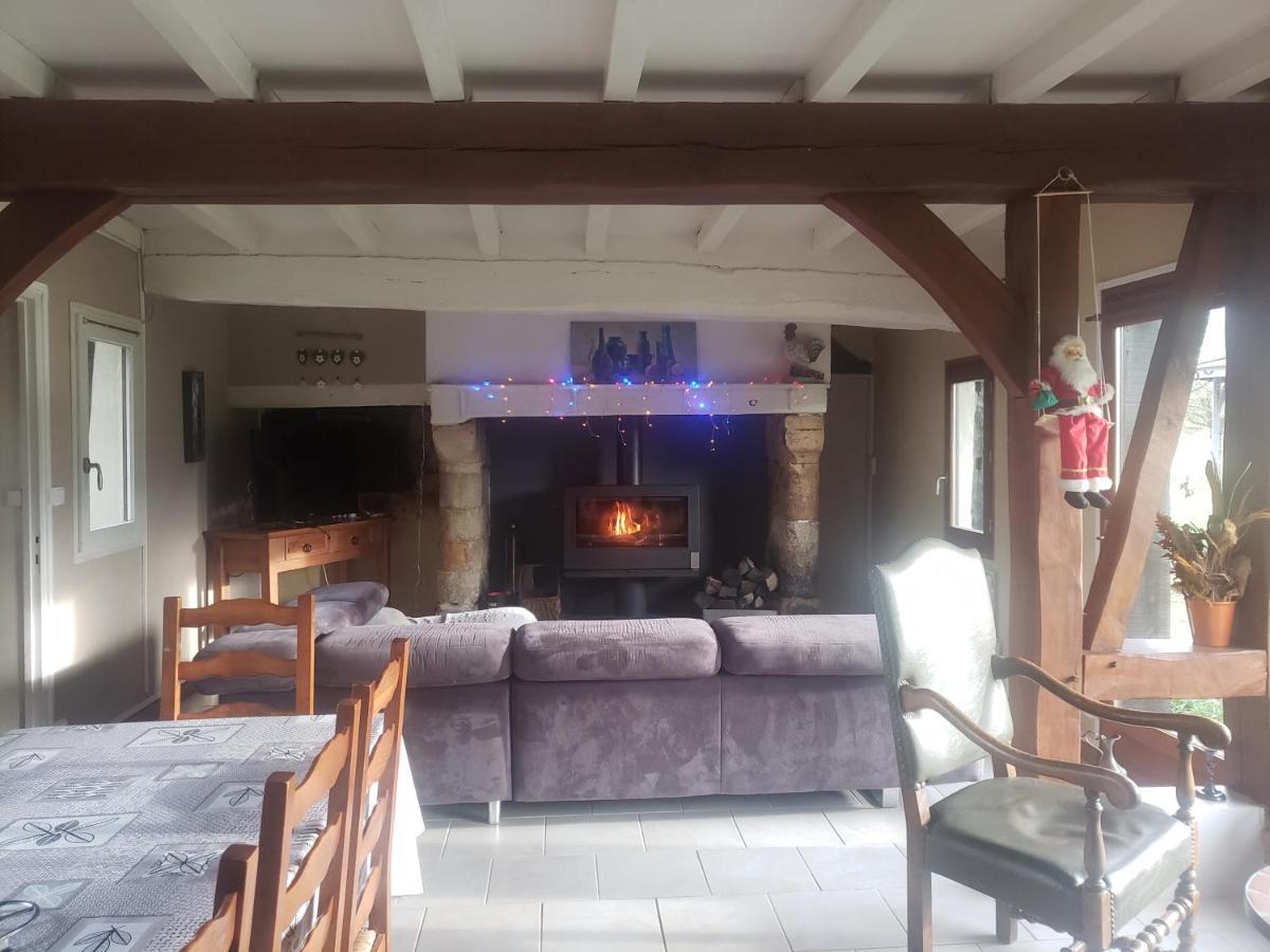 Les 2 Chaumieres Avec Piscine Villa Epinay Exterior photo